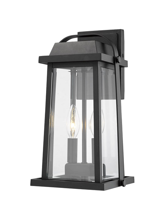 Z-Lite 574M-BK Two Light Outdoor Wall Mount, Black