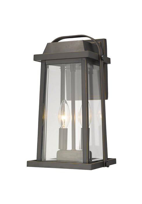 Z-Lite 574M-ORB Two Light Outdoor Wall Mount, Oil Rubbed Bronze