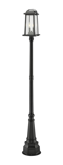 Z-Lite 574PHMR-564P-BK Two Light Outdoor Post Mounted Fixture, Black