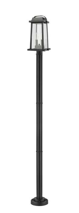 Z-Lite 574PHMR-567P-BK Two Light Outdoor Post Mounted Fixture, Black