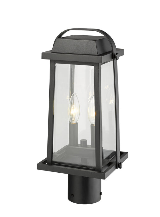 Z-Lite 574PHMR-BK Two Light Outdoor Post Mount Fixture, Black