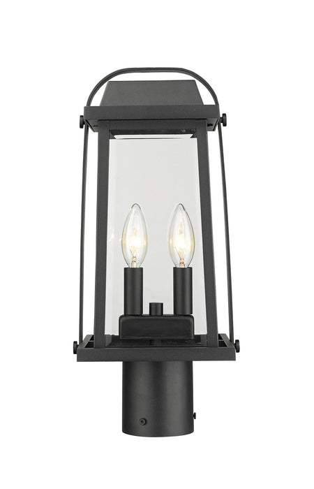 Z-Lite 574PHMR-BK Two Light Outdoor Post Mount Fixture, Black