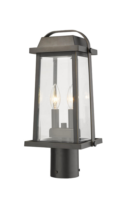 Z-Lite 574PHMR-ORB Two Light Outdoor Post Mount Fixture, Oil Rubbed Bronze