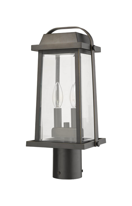 Z-Lite 574PHMR-ORB Two Light Outdoor Post Mount Fixture, Oil Rubbed Bronze
