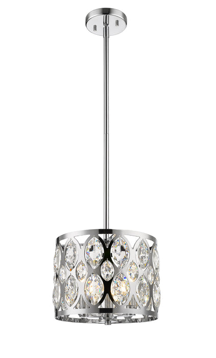 Z-Lite 6010-12CH Three Light Chandelier, Chrome