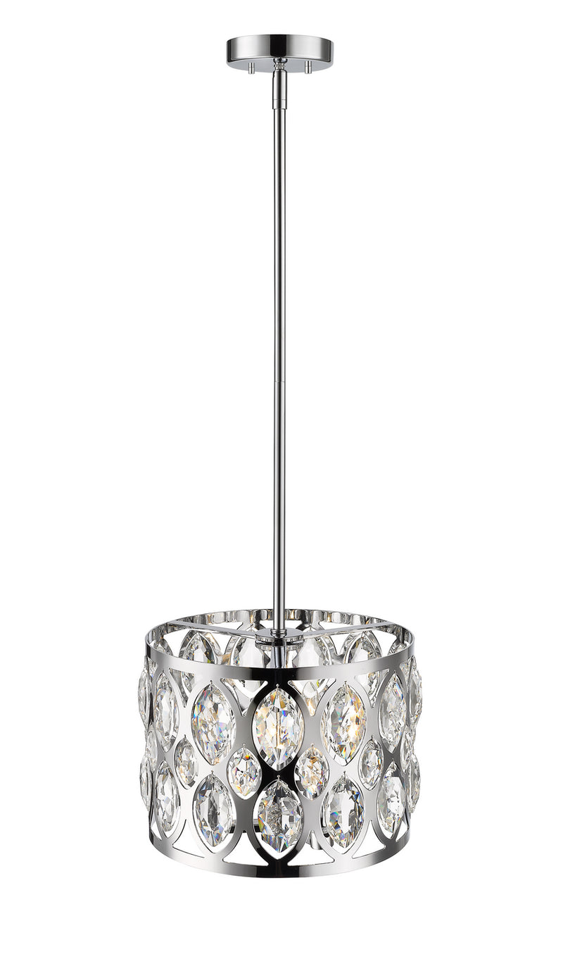 Z-Lite 6010-12CH Three Light Chandelier, Chrome