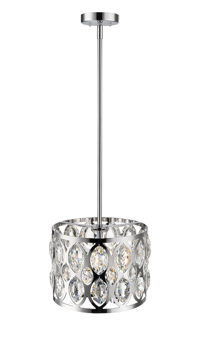 Z-Lite 6010-12CH Three Light Chandelier, Chrome