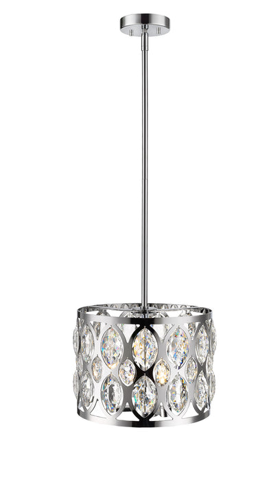 Z-Lite 6010-12CH Three Light Chandelier, Chrome