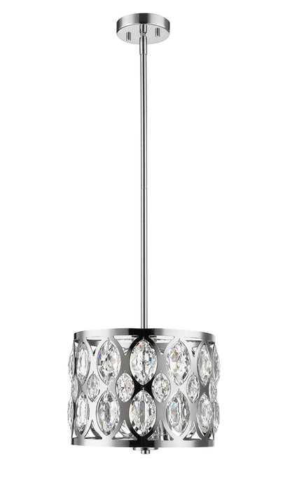 Z-Lite 6010-12CH Three Light Chandelier, Chrome