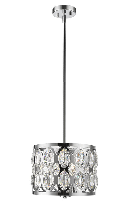 Z-Lite 6010-12CH Three Light Chandelier, Chrome