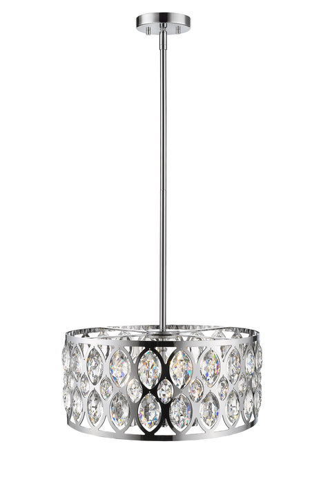 Z-Lite 6010-20CH Five Light Chandelier, Chrome
