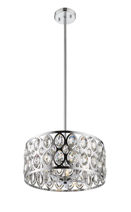 Z-Lite 6010-20CH Five Light Chandelier, Chrome