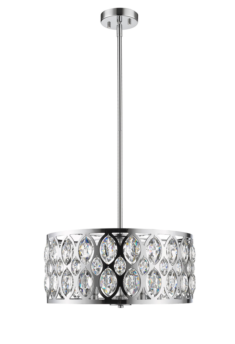 Z-Lite 6010-20CH Five Light Chandelier, Chrome