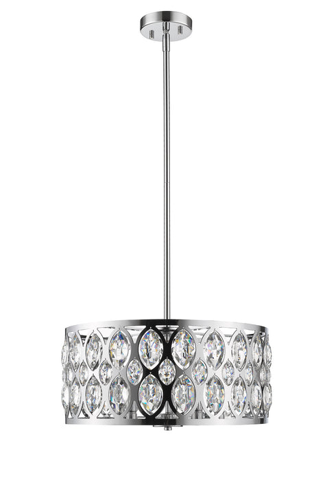 Z-Lite 6010-20CH Five Light Chandelier, Chrome
