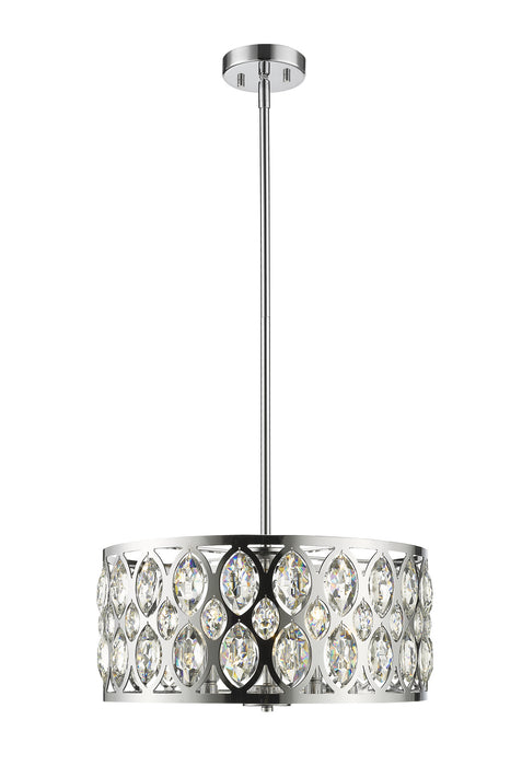Z-Lite 6010-20CH Five Light Chandelier, Chrome