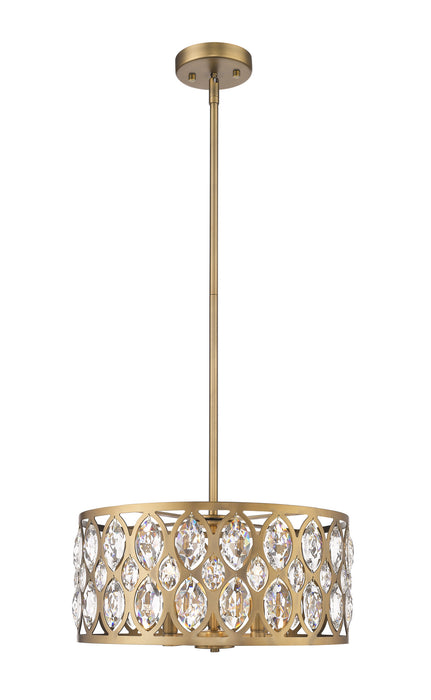Z-Lite 6010-20HB Five Light Chandelier, Heirloom Brass