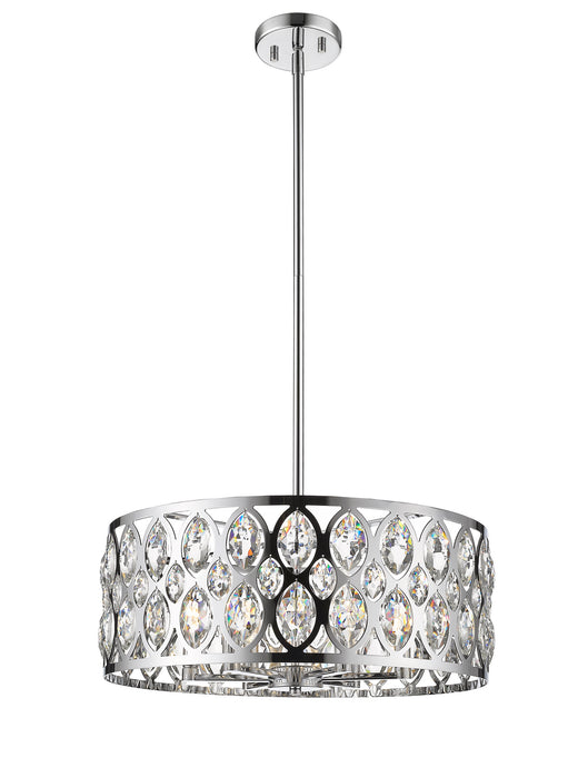 Z-Lite 6010-24CH Six Light Chandelier, Chrome