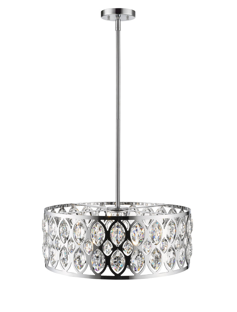 Z-Lite 6010-24CH Six Light Chandelier, Chrome
