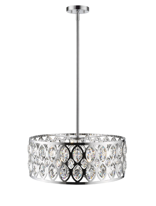 Z-Lite 6010-24CH Six Light Chandelier, Chrome
