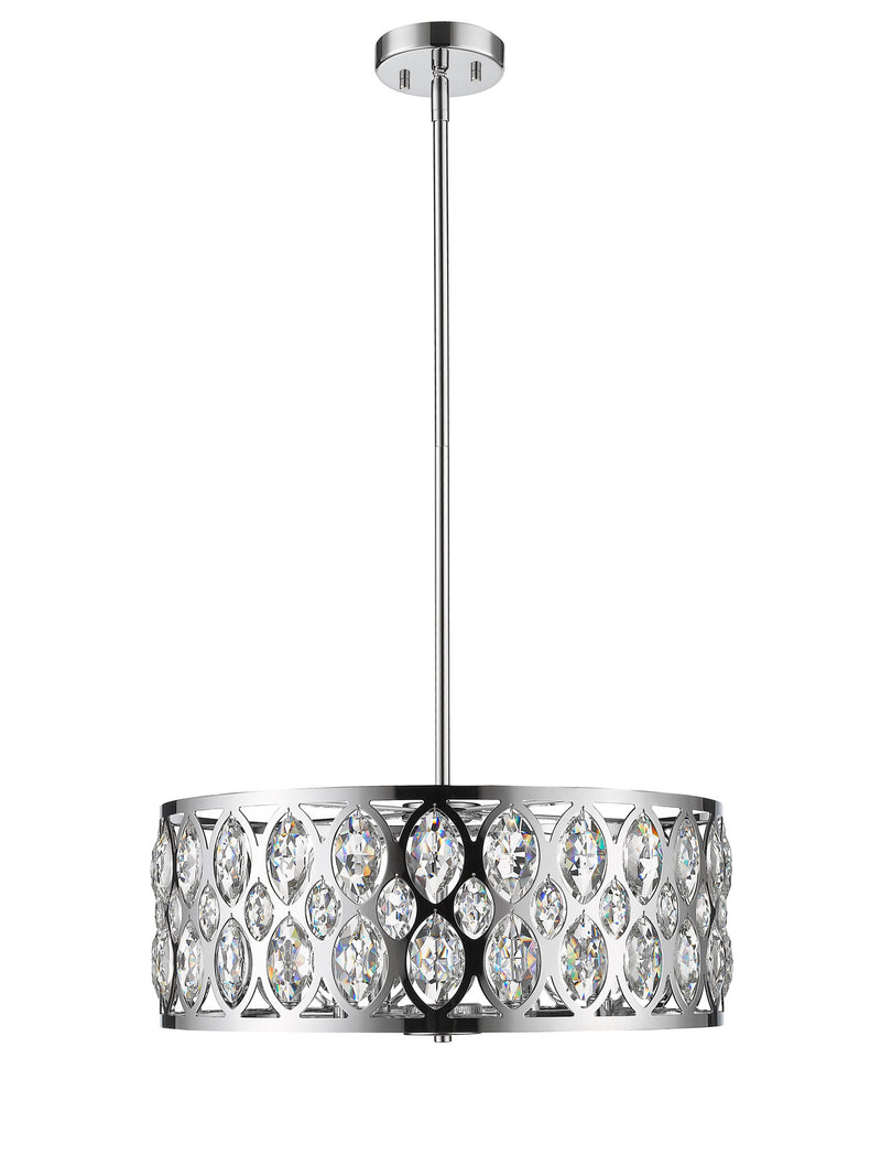 Z-Lite 6010-24CH Six Light Chandelier, Chrome