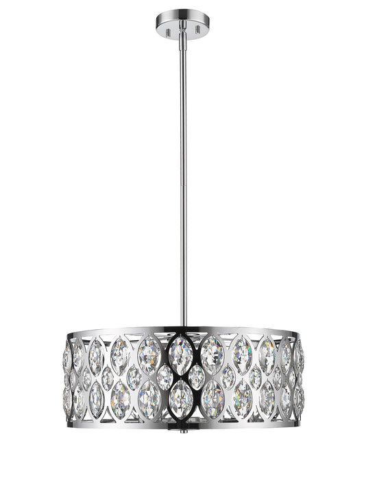 Z-Lite 6010-24CH Six Light Chandelier, Chrome