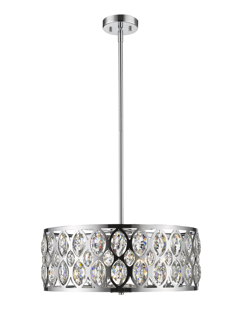 Z-Lite 6010-24CH Six Light Chandelier, Chrome