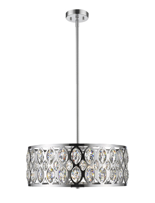 Z-Lite 6010-24CH Six Light Chandelier, Chrome