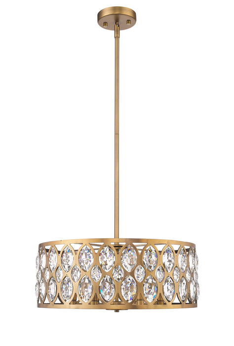 Z-Lite 6010-24HB Six Light Chandelier, Heirloom Brass