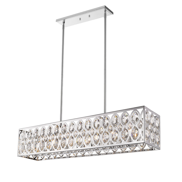 Z-Lite 6010-42CH Seven Light Linear Chandelier, Chrome