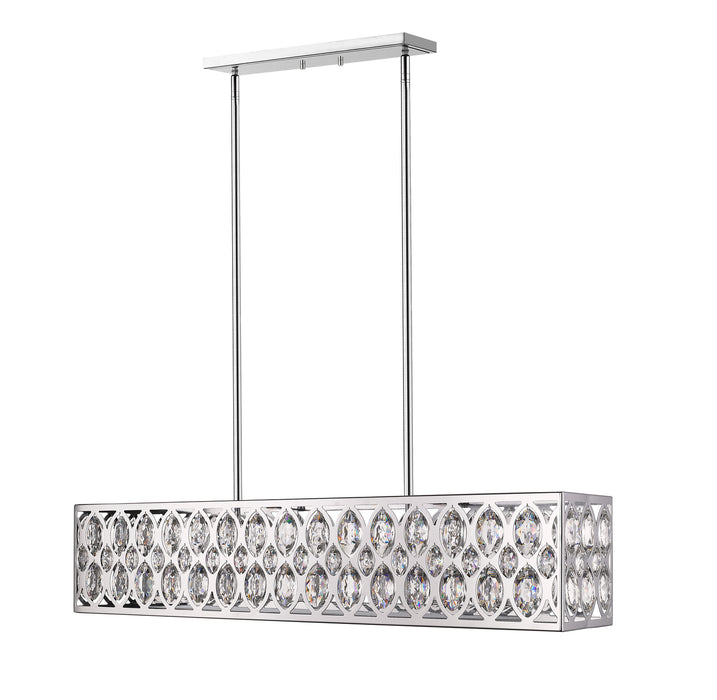 Z-Lite 6010-42CH Seven Light Linear Chandelier, Chrome