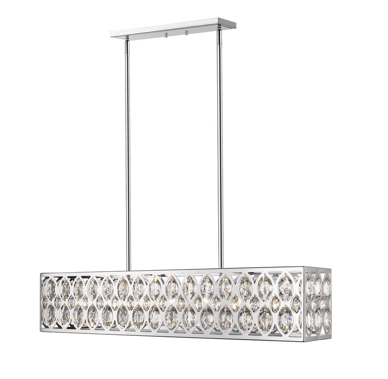 Z-Lite 6010-42CH Seven Light Linear Chandelier, Chrome