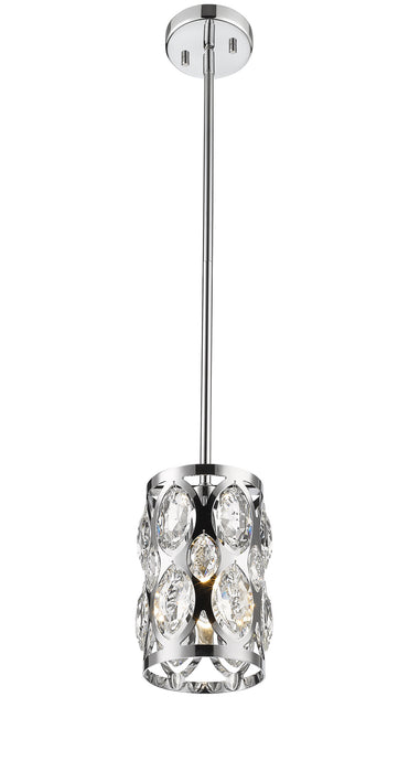 Z-Lite 6010MP-CH One Light Pendant, Chrome
