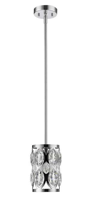 Z-Lite 6010MP-CH One Light Pendant, Chrome