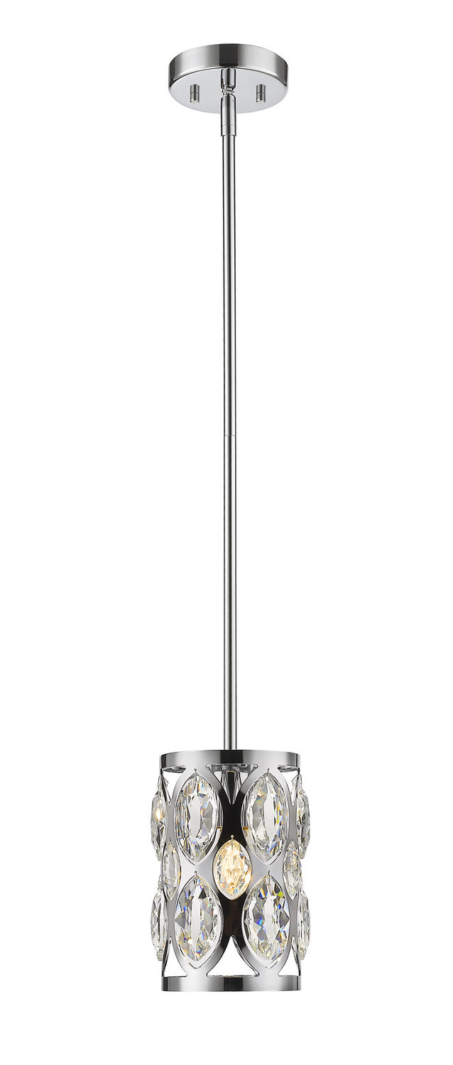 Z-Lite 6010MP-CH One Light Pendant, Chrome