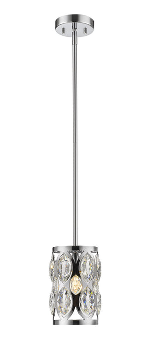 Z-Lite 6010MP-CH One Light Pendant, Chrome