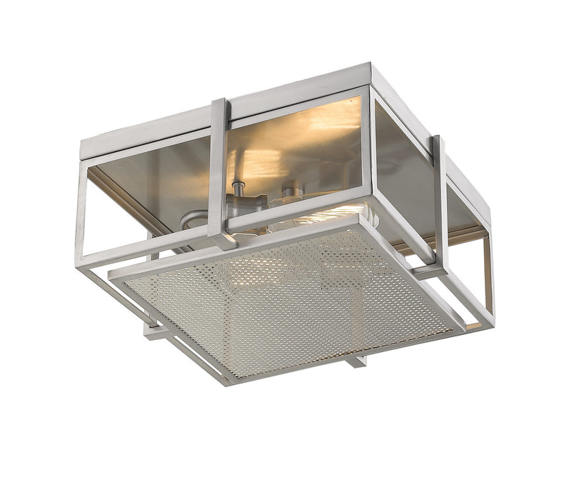 Z-Lite 724F13-BN Two Light Flush Mount, Brushed Nickel
