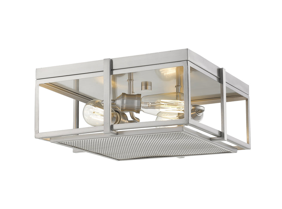 Z-Lite 724F15-BN Three Light Flush Mount, Brushed Nickel