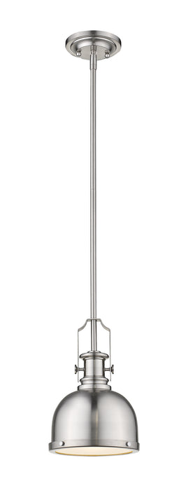 Z-Lite 725MP-BN One Light Pendant, Brushed Nickel