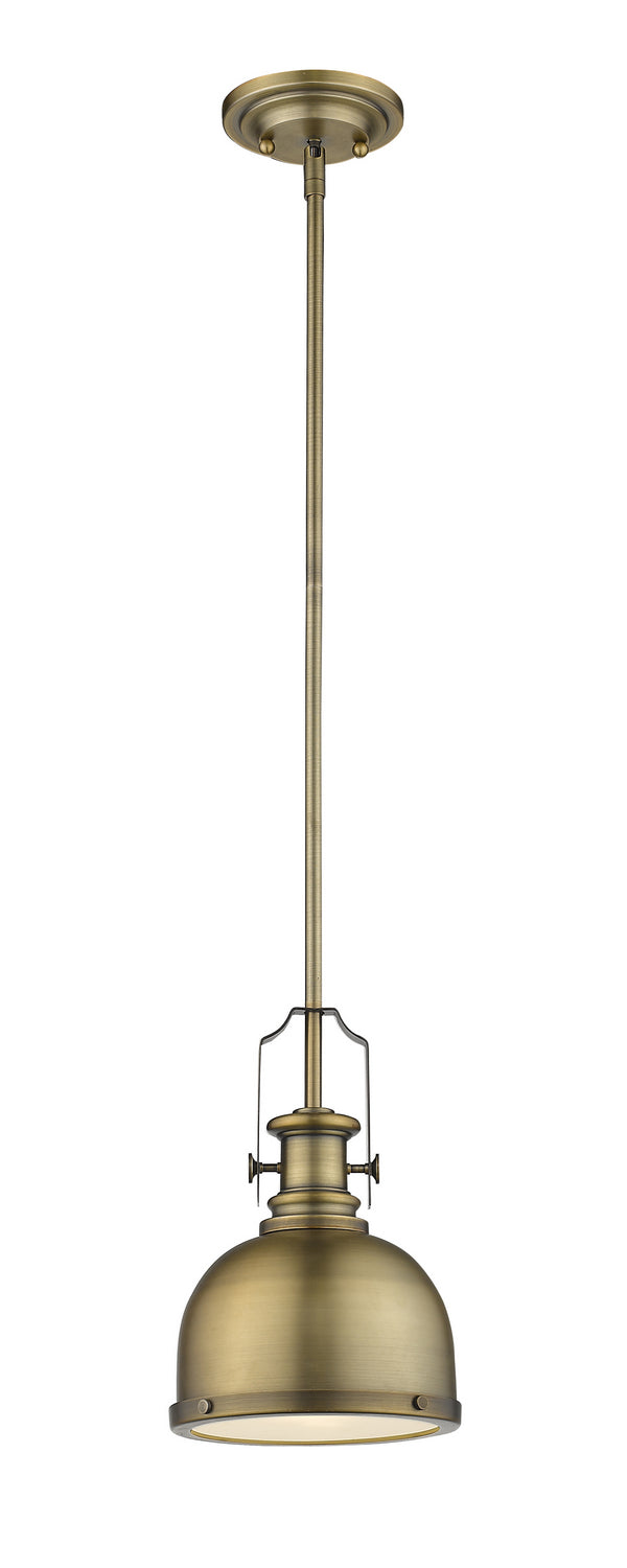 Z-Lite 725MP-HBR One Light Pendant, Heritage Brass