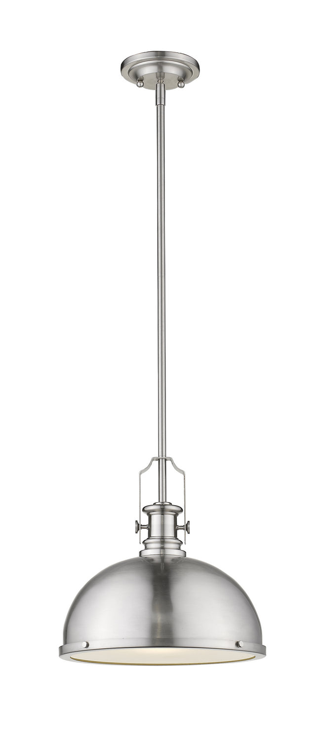 Z-Lite 725P12-BN One Light Pendant, Brushed Nickel