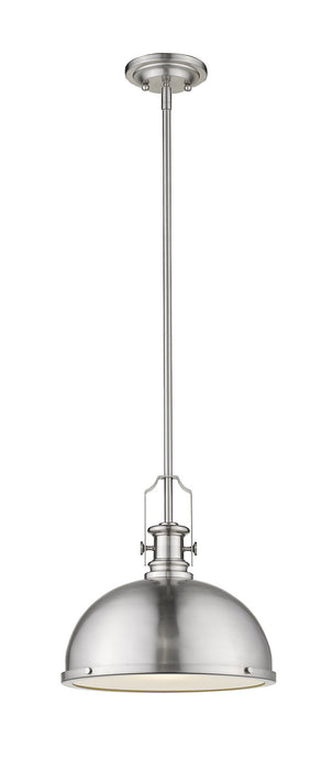 Z-Lite 725P12-BN One Light Pendant, Brushed Nickel
