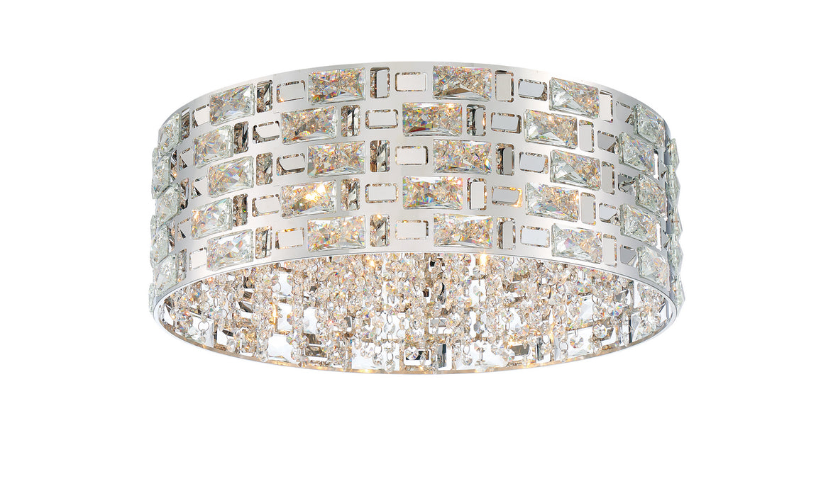 Z-Lite 912F21-CH Seven Light Flush Mount, Chrome