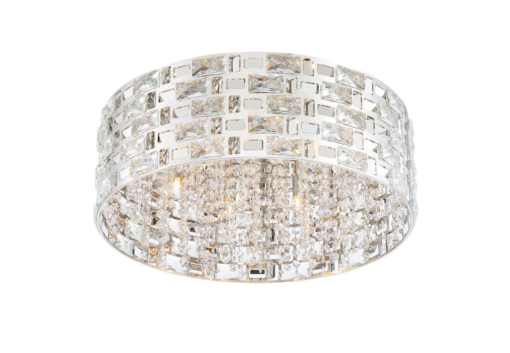 Z-Lite 912F21-CH Seven Light Flush Mount, Chrome