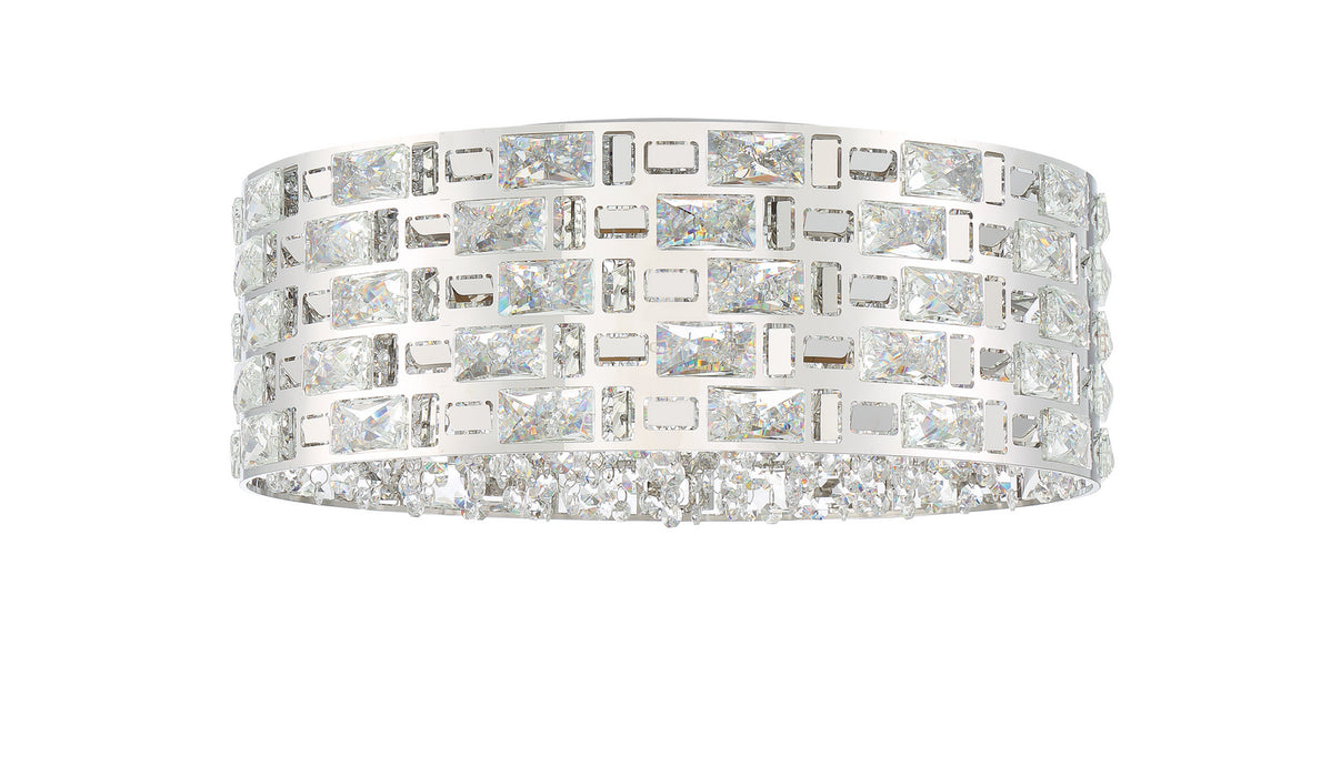 Z-Lite 912F21-CH Seven Light Flush Mount, Chrome