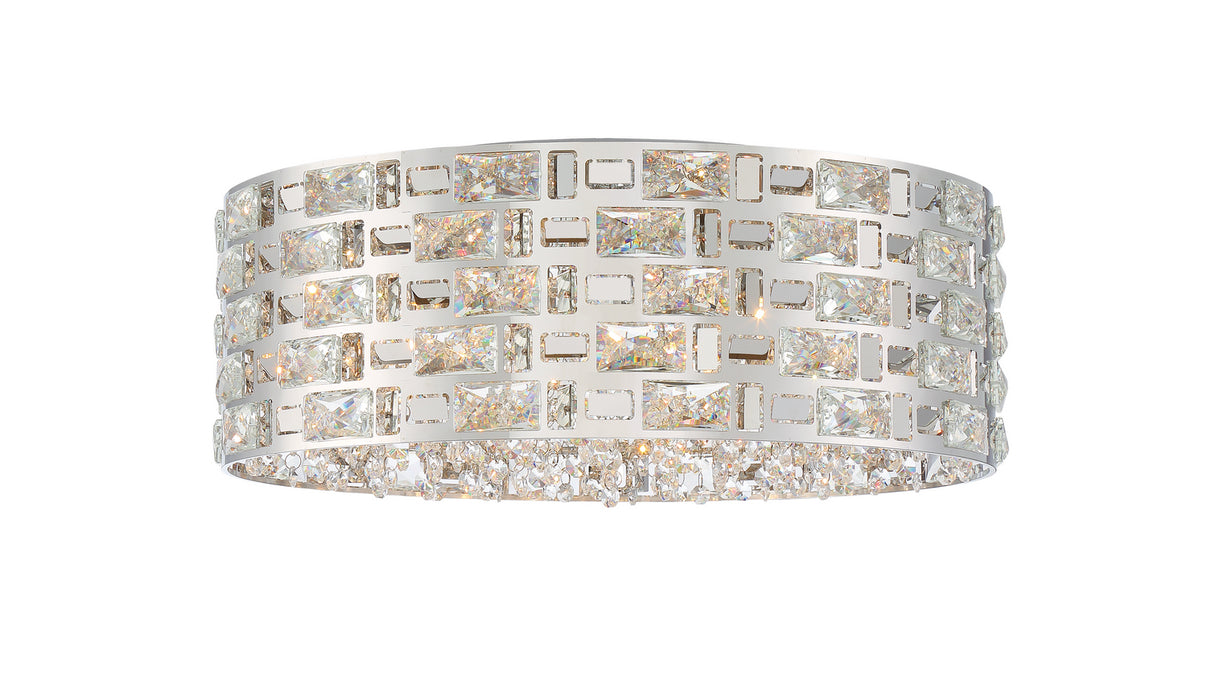 Z-Lite 912F21-CH Seven Light Flush Mount, Chrome