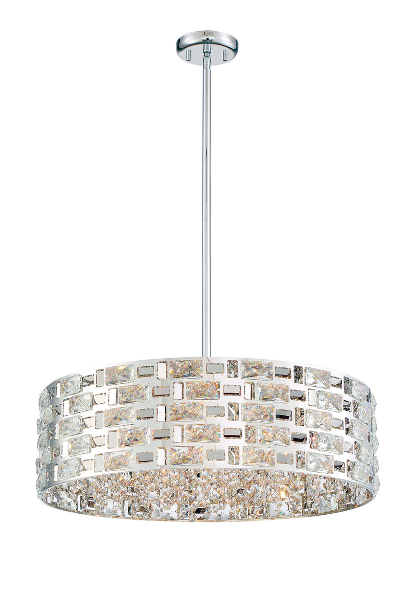Z-Lite 912P24-CH Seven Light Chandelier, Chrome
