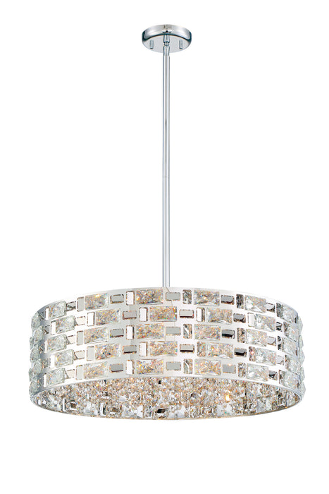 Z-Lite 912P24-CH Seven Light Chandelier, Chrome