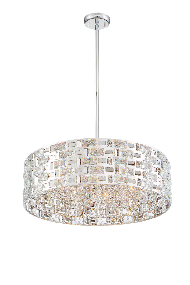 Z-Lite 912P24-CH Seven Light Chandelier, Chrome