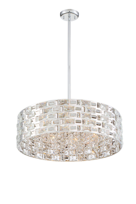 Z-Lite 912P24-CH Seven Light Chandelier, Chrome
