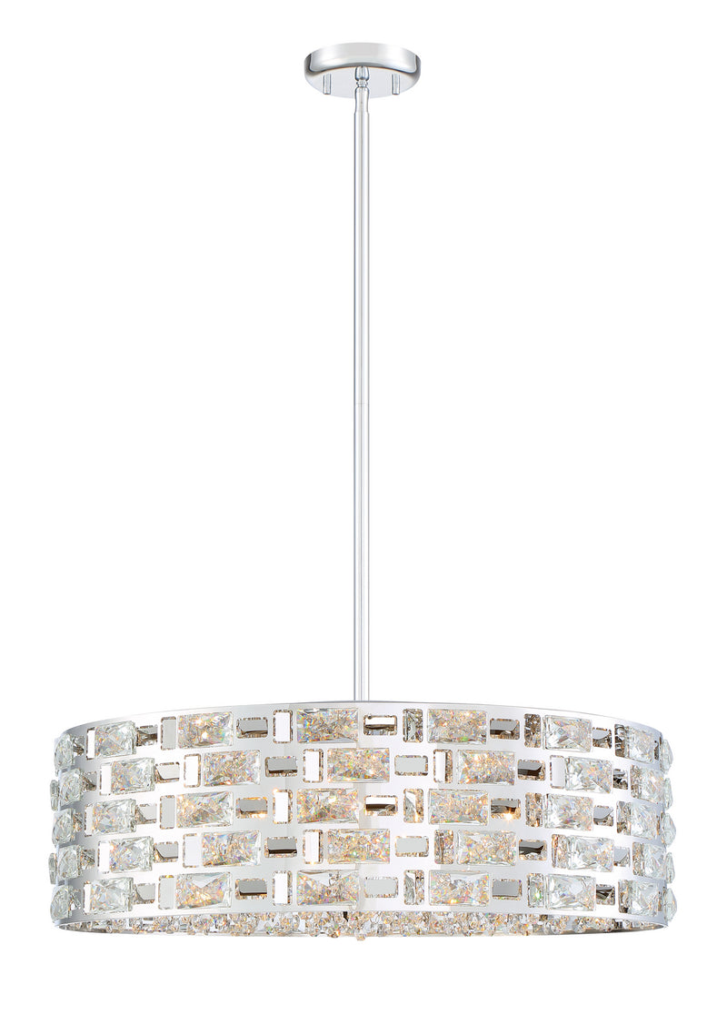 Z-Lite 912P24-CH Seven Light Chandelier, Chrome